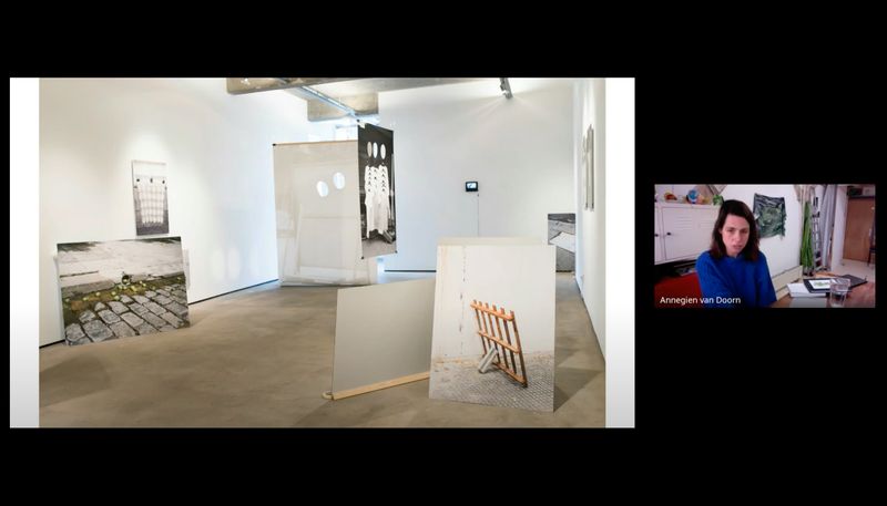 Screenshot from a Studio Visit by Annegien van Doorn, CURAE 2023/24