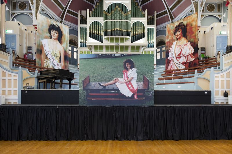 Installation view from the exhibition Carnival Queens © Erik Kessels