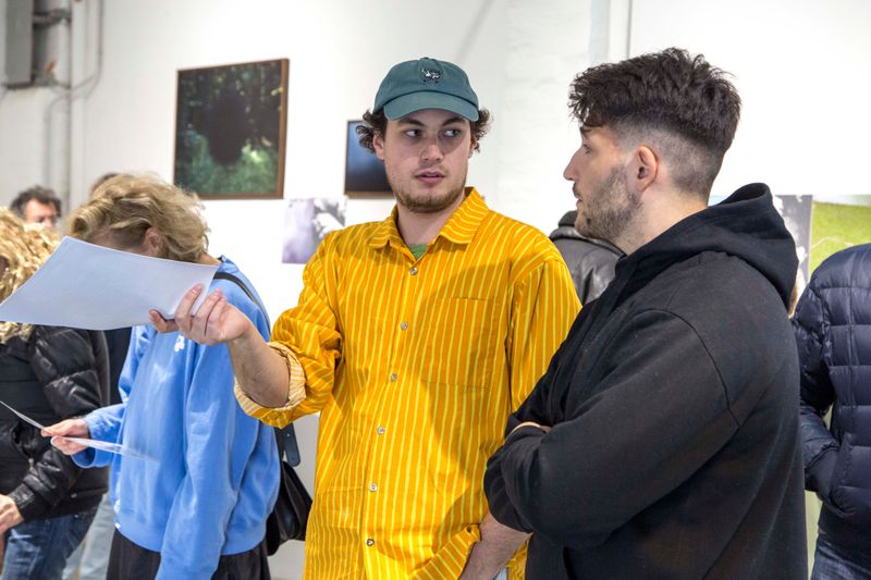 CRITICAE 2021/22 Alumni Henri Airo during the opening of Unpredictable Certainty at PhMuseum Lab © PhMuseum