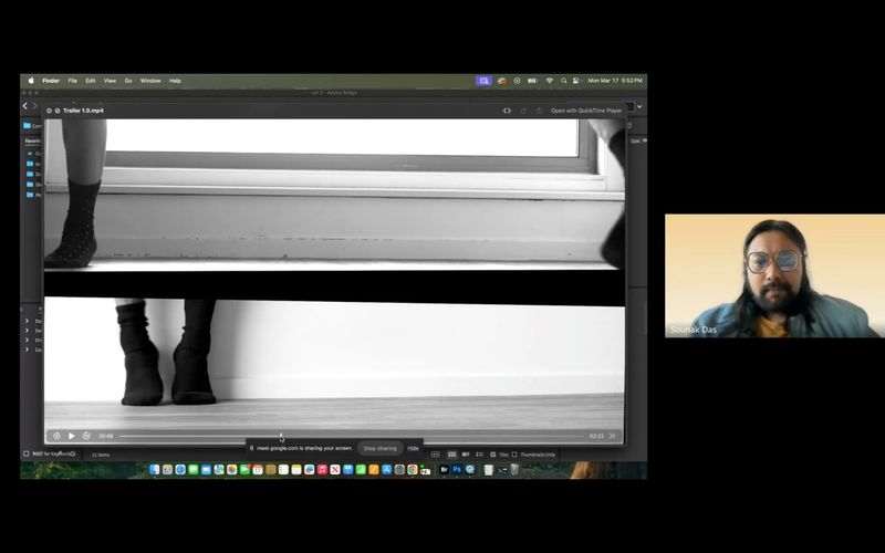 Screenshot from an Online Group Session, MEDIAE 2024/25