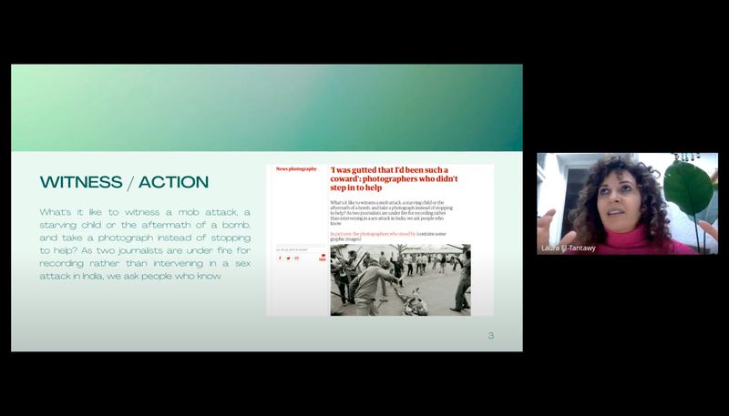 Screenshot from a Seminar by Laura El-Tantawy, CRITICAE 2023/24