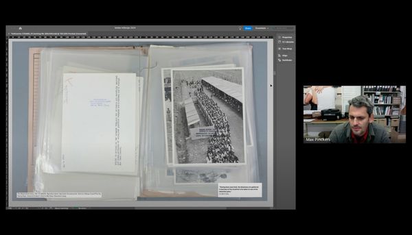 Screenshot from a Seminar by Max Pinckers, CRITICAE 2023/24