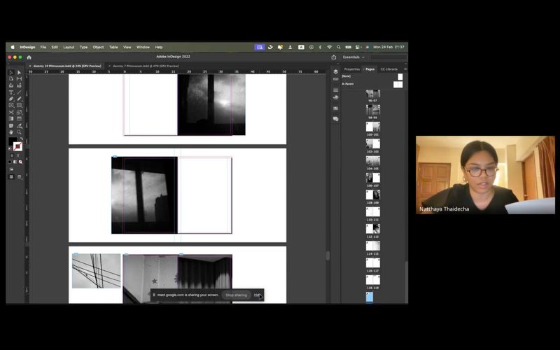 Screenshot from an Online Group Session, FOLIO 2024/25