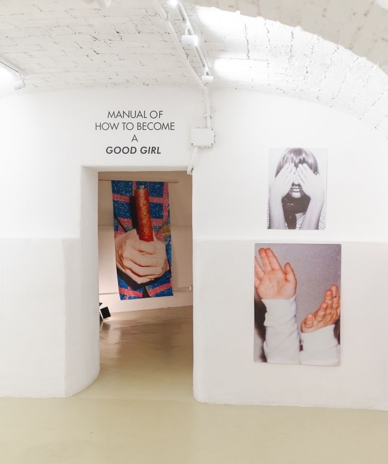Manual Of How To Become A Good Girl by Vanessa Lucrezia Francia, exhibited at Le CAVe, Rome, Italy