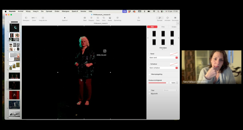 Screenshot from an Online Group Presentation, Mediae 2023/24
