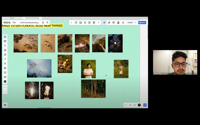 Screenshot from an Online Group Session, Folio 2023/24