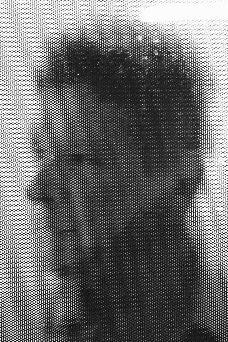 © Nadia Ettwein - Screened portrait of my father Cornelius Ettwein at his house in Orania.