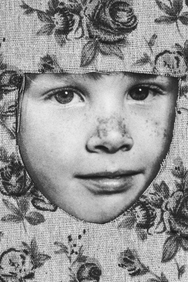 © Nadia Ettwein - Little Nadia, 2023. Recreated self-portrait into floral patterns.