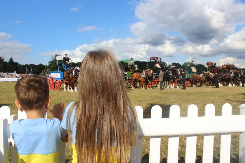 © Ira Sozanska - Wonder and normalcyThe children watch the New Forest Show in peace. No air raid sirens, just applause.