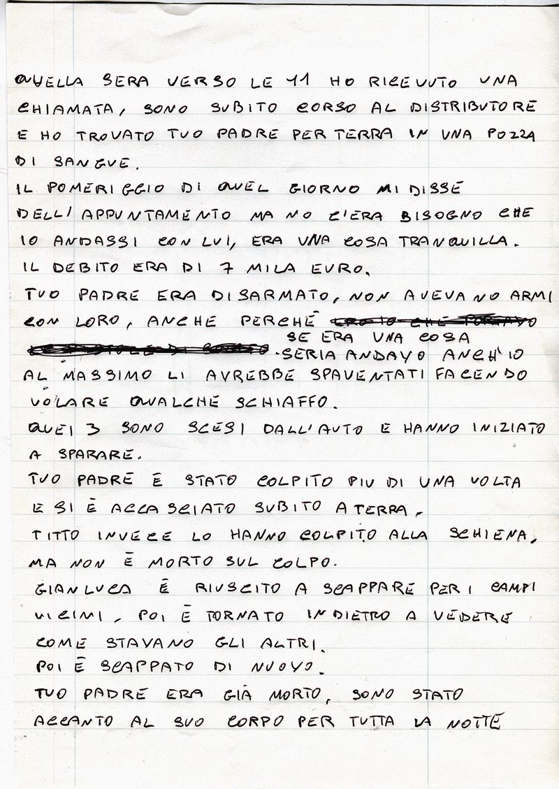 © Serena Radicioli - Testimonial letter from a friend of my father