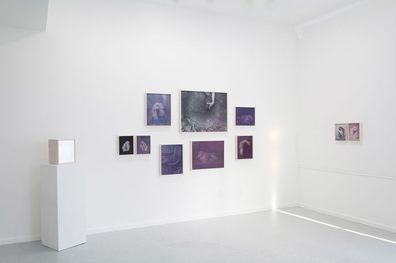 © Christine Elfman - All solid shapes dissolve in lightanthotypes (faded lichen dye on paper), silver gelatin prints, inkjet prints