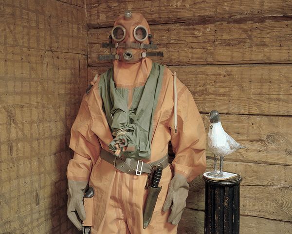 © Andrejs Strokins - Diver Jura with plasticine seagull sculpture in Bolderāja, 2013