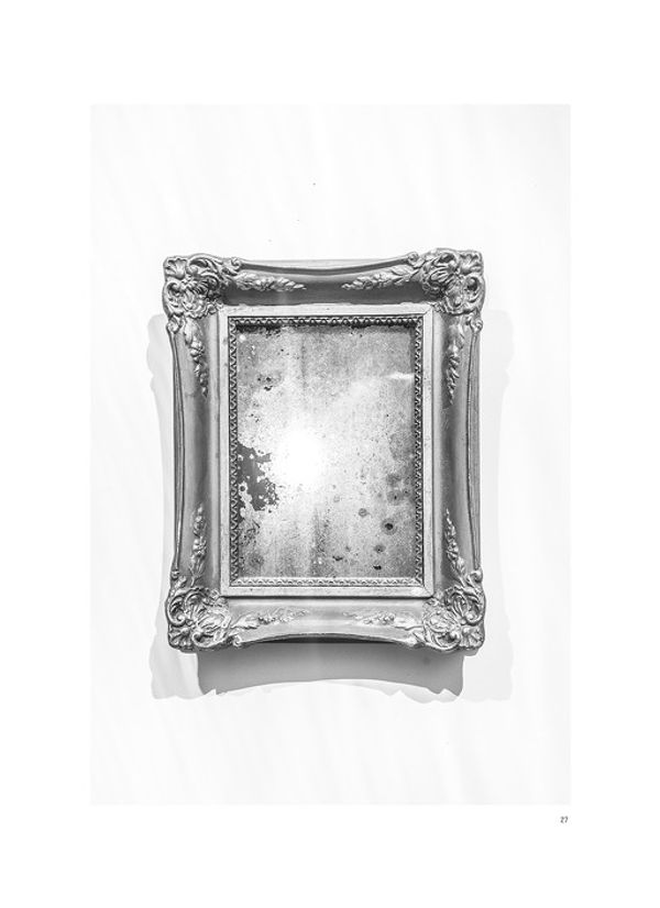 © Gábor Arion Kudász - A small mirror from her bathroom. The function of this mirror was double. It covered a missing tile too.