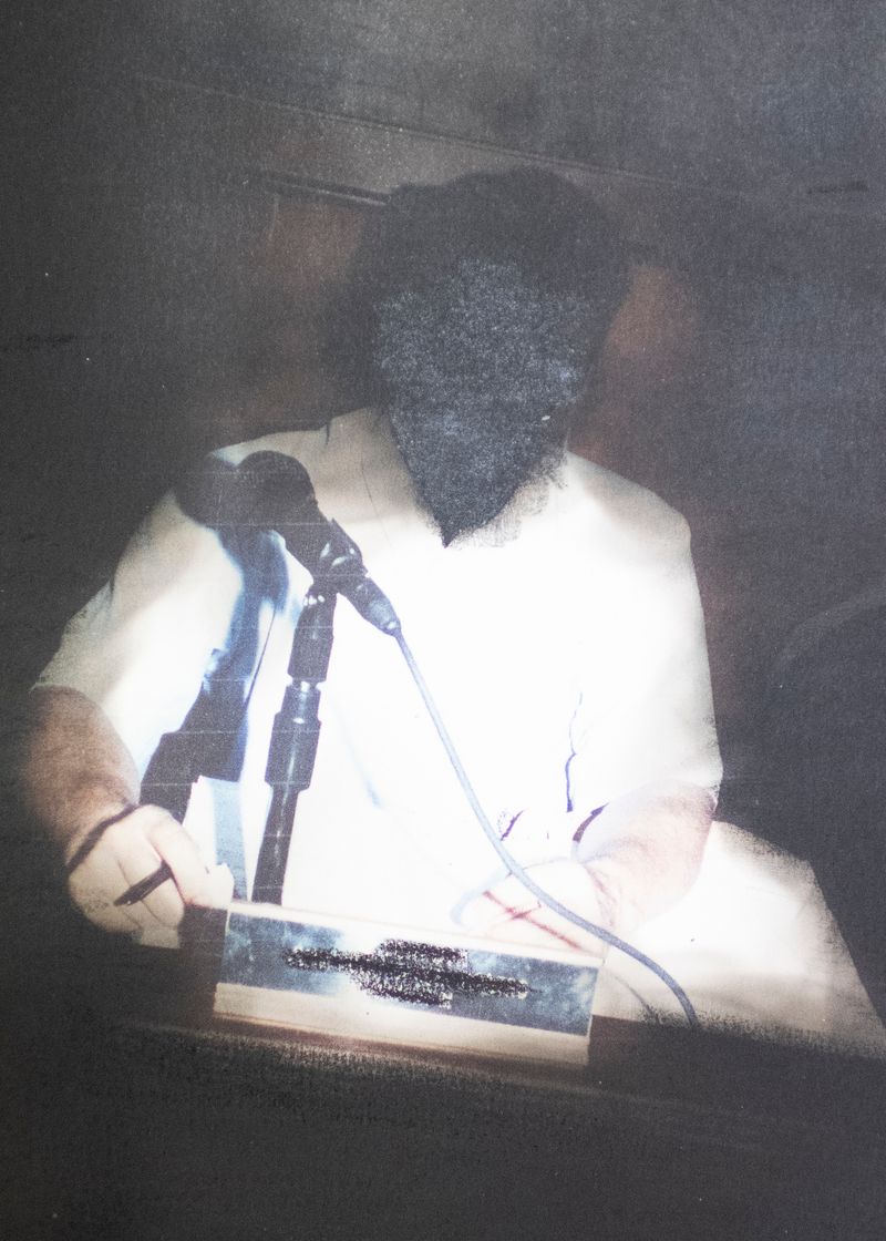 © Margarita V Beltran - A picture of my father in a national politics convention. Intervened with fire and smoke.