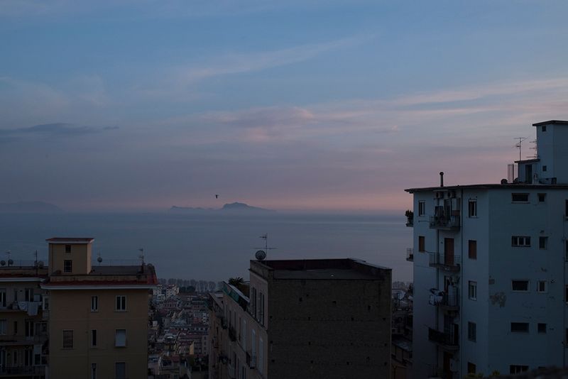 © Maria Giulia Trombini - The view of Naples from the panoramic walkway near Ludo's house in the Vomero district. Naples, March 2021