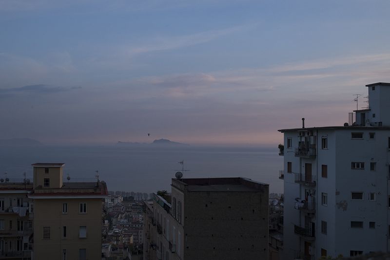 © Maria Giulia Trombini - The view of Naples from the panoramic walkway near Ludo's house in the Vomero district. Naples, March 2021