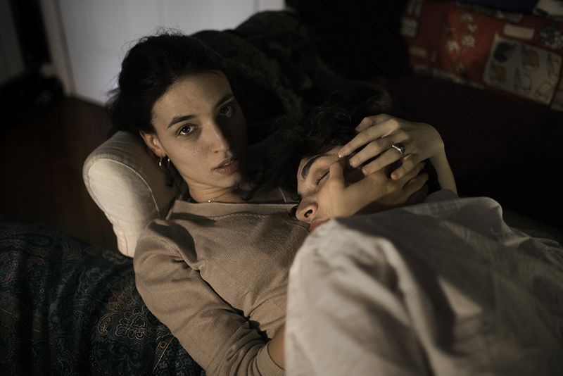 © Maria Giulia Trombini - An intimate moment of sweetness between Nico and Ludo. Ludo's house, Naples, March 2021