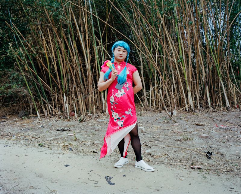 © liang chen - Men dressed as women.  2025  Guangdong Province, Leizhou, China