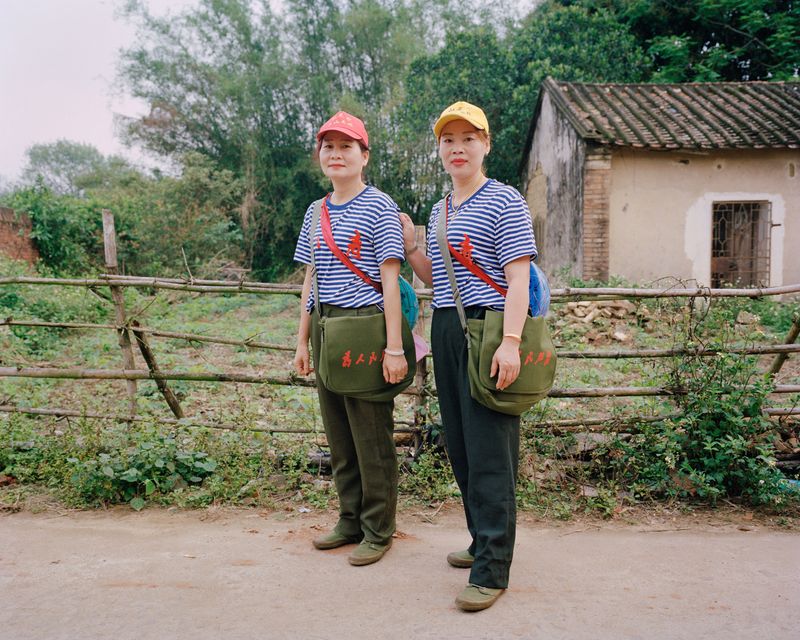 © liang chen - The two women played the role of "educated youth" going to the countryside. 2023 Leizhou, Guangdong, China