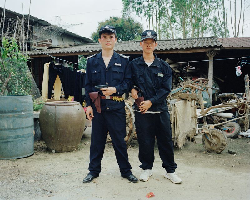 © liang chen - Young people playing the role of "police"  2023 Leizhou, Guangdong, China