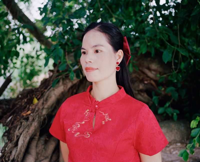 © liang chen - The bride getting married today. June 3, 2025, Donghai Island, Guangdong Province, China