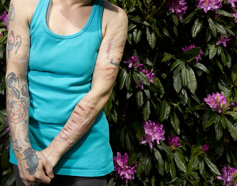 © Richard Ansett - Anna with Rhododendrons