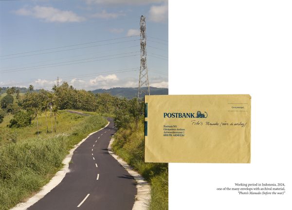 © Maite Vanhellemont - Working period in Indonesia, 2024, one of the many envelops with archival material, “Photo’s Manado (before the war)”