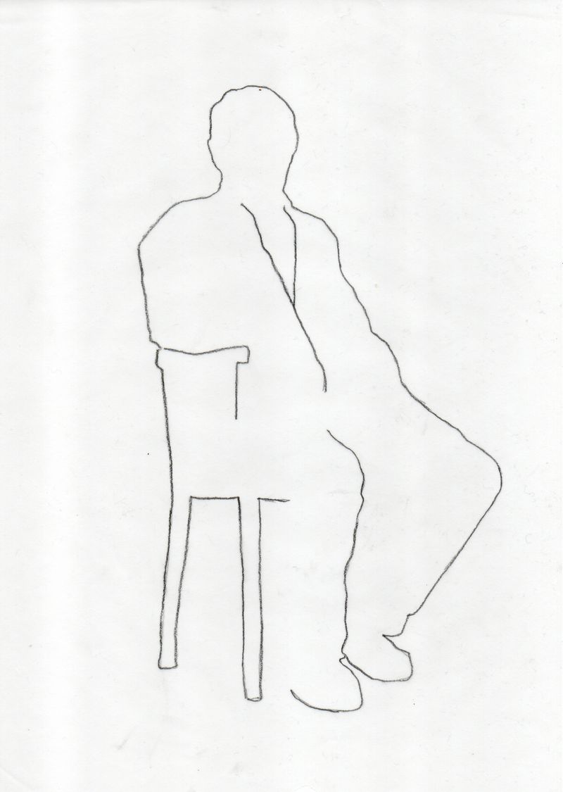 © Maite Vanhellemont - Sketch #2, , in preparation of the making of a portrait of my father.