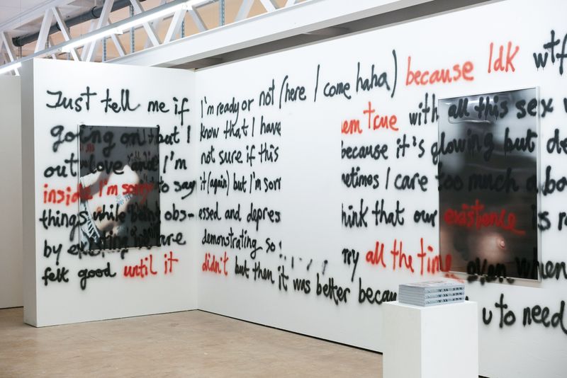 © Mahalia Giotto - first installation for the presentation of the project as diploma @ECAL, Lausanne (Switzerland), 2022