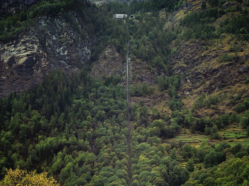 © Mattia Paladini - Forced conduit for the production of electricity.Centrale di Maën Perrères in funzione dal 1928. 1300m slm.Jump of 483m