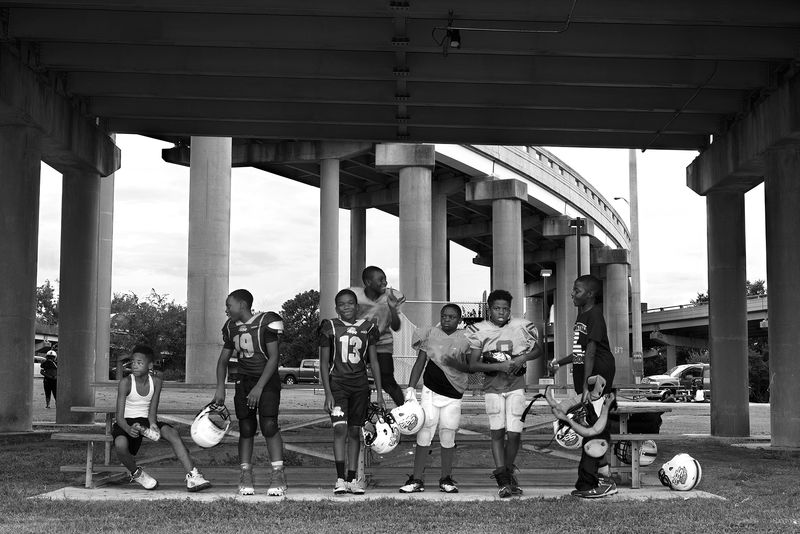 © Johanna Warwick - Football Under the I-10