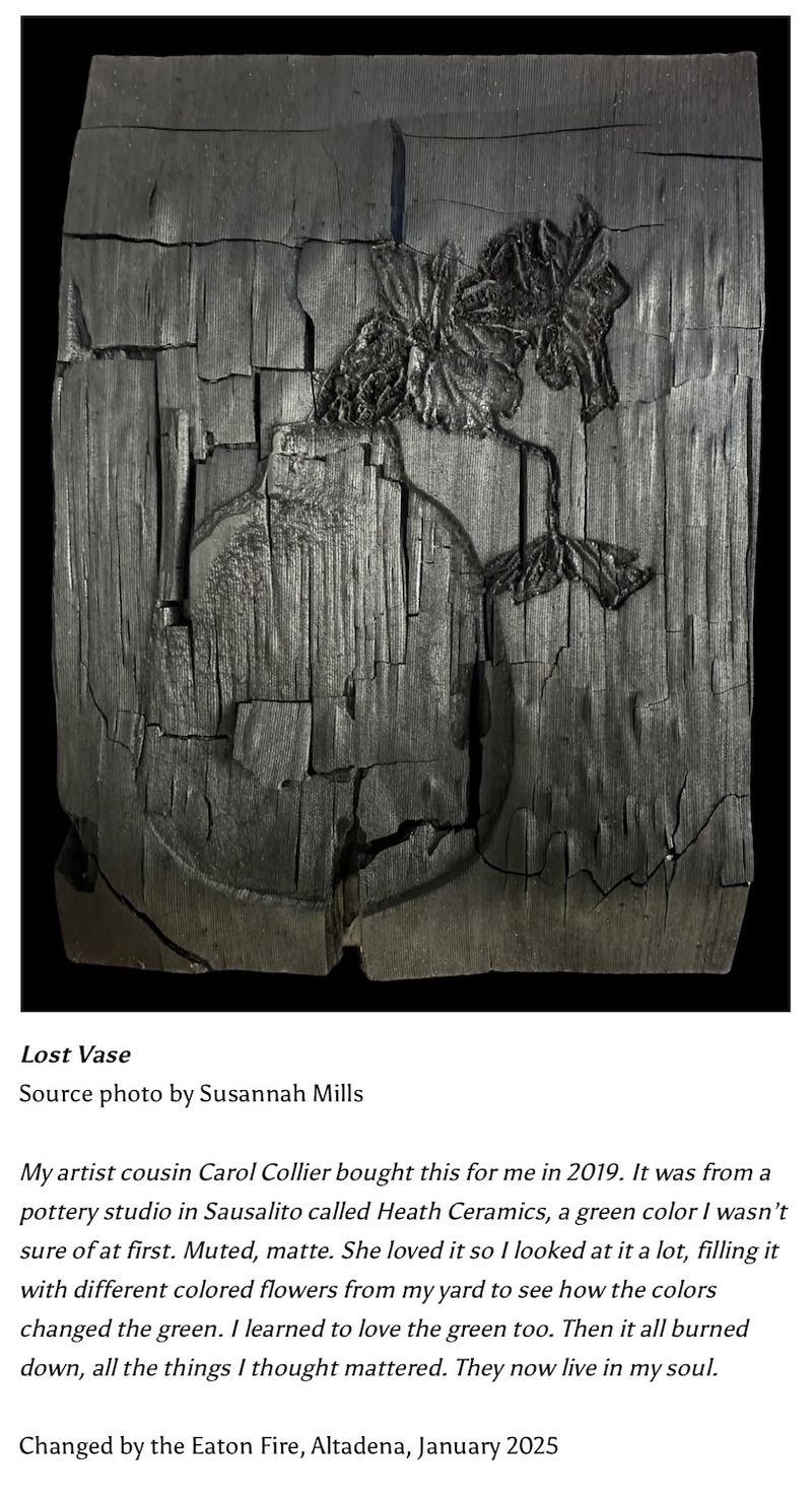 © Ari Salomon - Lost Vase (Unique Pyrotype with text)