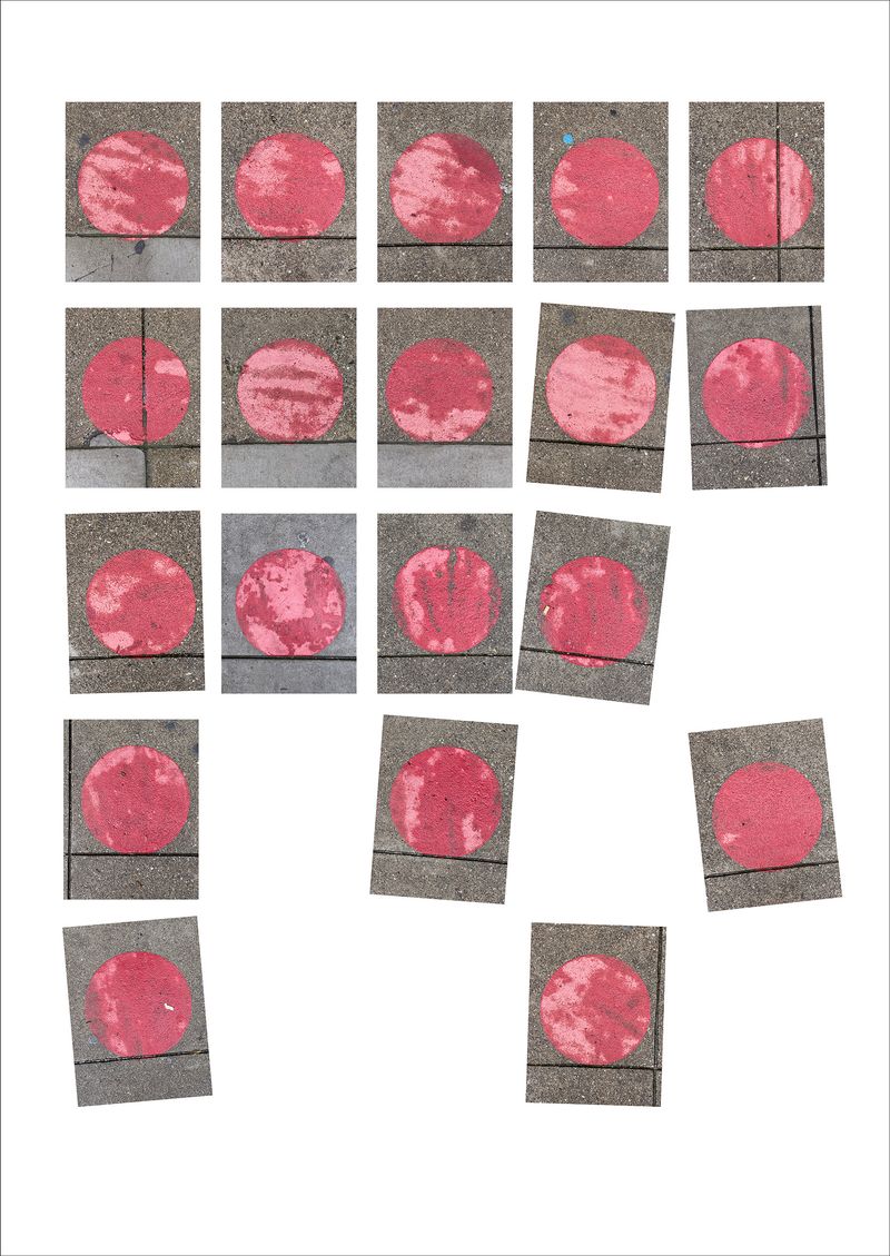 © Ari Salomon - 6 Feet Apart, Circle Distressed Grid