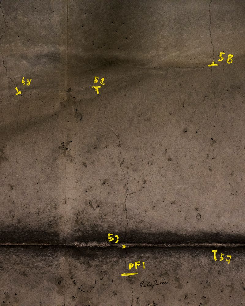 © Emily Graham - Markings, Underground Radiation Storage Test Site 4, 2019. Bure, France.