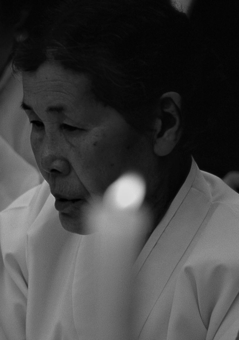 The first witness Kim Hak-soon, a victim of sexual slavery  in the Imperial Japanese Army during World War 2