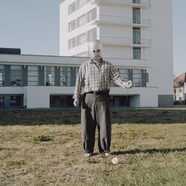 © Oscar McQuillan-Byrne - Self-Portrait as Bauhaus Ghost. Bauhaus Dessau, Dessau, Germany.