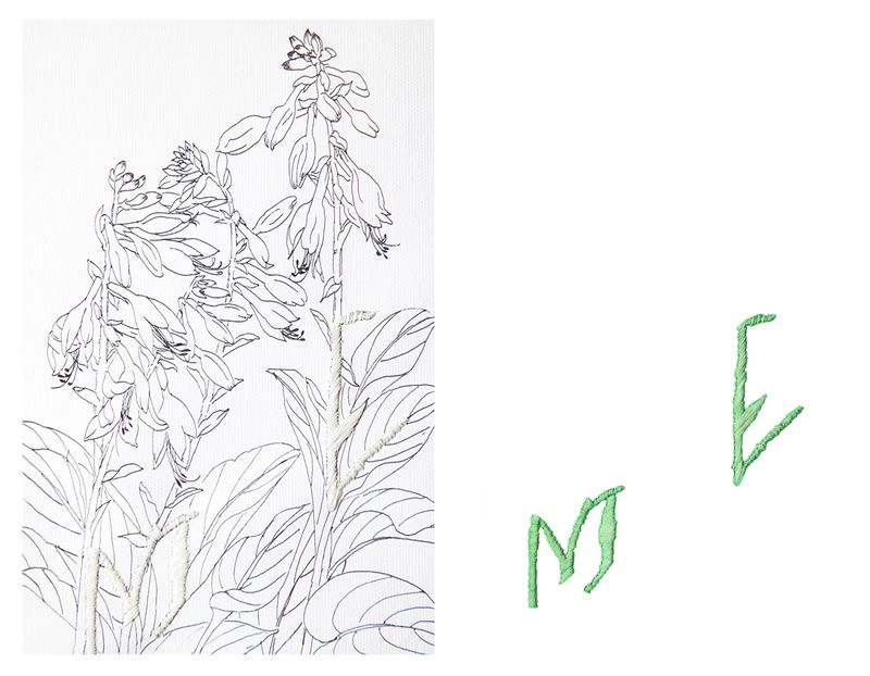 © Yichen Zhou - Embroidery with luminous thread