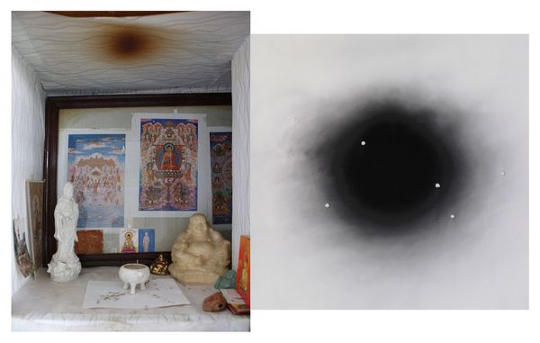 © Yichen Zhou - Embroidery with luminous thread on photograph