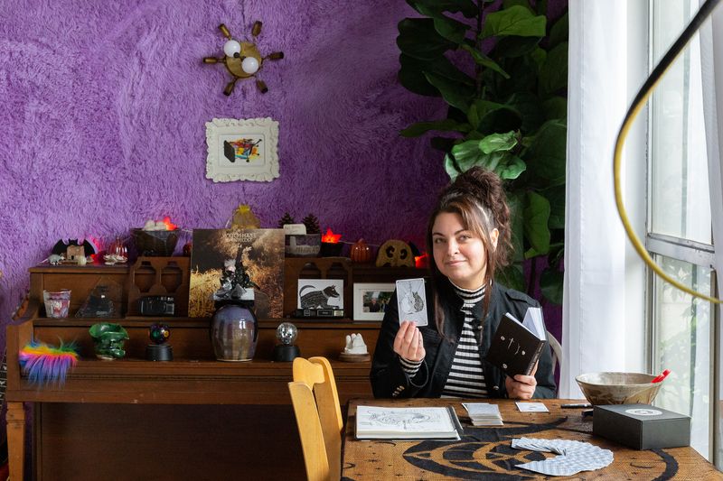 © Allison Stewart - Witch Hazel pulls the Justice Card, Los Angeles, California. 2023