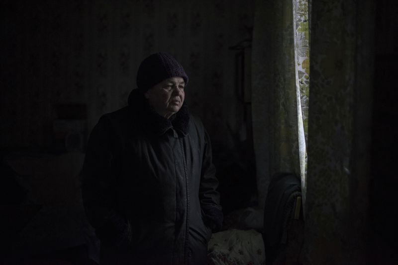 © Valery Melnikov - . Nina Romanovna, 73 years old. Lives alone. Veseloe village. Donetsk region, Ukraine