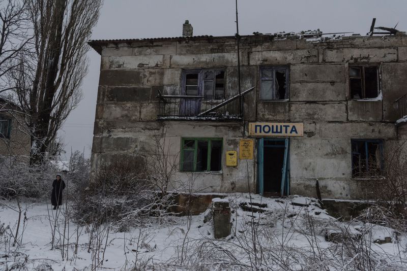 © Valery Melnikov - Post office destroyed by shelling. Luhansk region, Ukraine