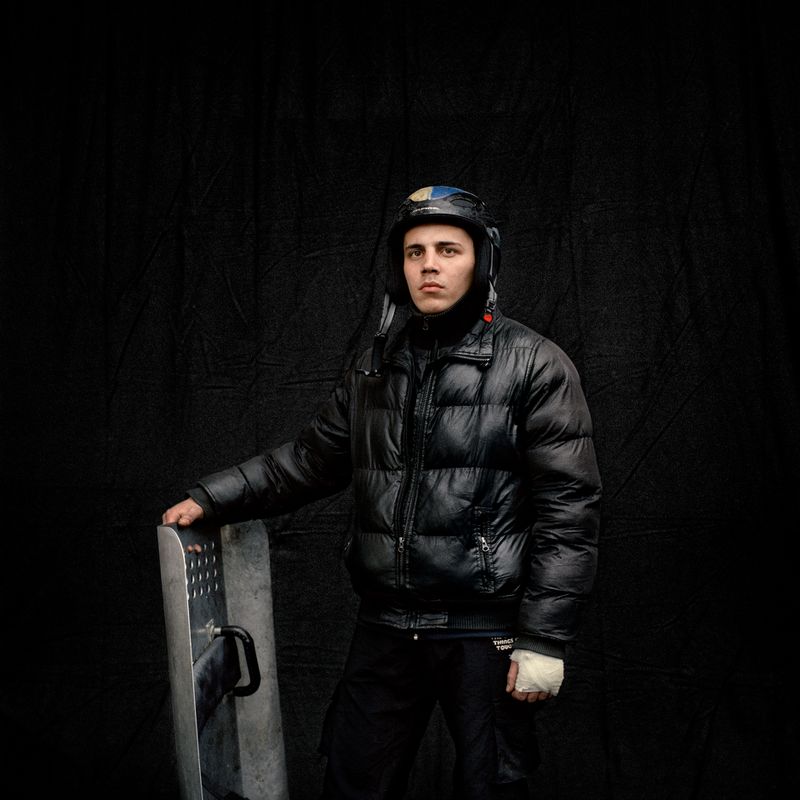 © Anastasia Taylor Lind - Serhiy, 21 Protestor 22nd February 2014. Maidan anti-government protests, February 2014. Kiev, Ukraine.