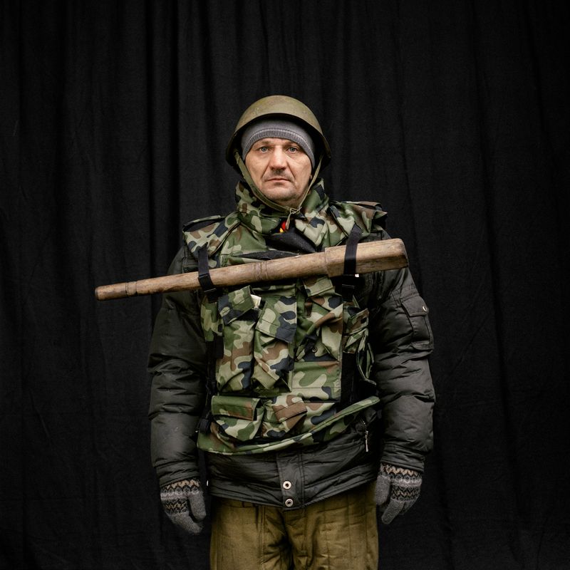 © Anastasia Taylor Lind - Oleg, 47 Protestor 23rd February 2014. Maidan anti-government protests, February 2014. Kiev, Ukraine.