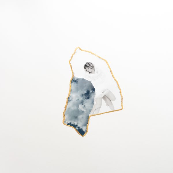 © Morvarid K - Ecotone 10 50x65cm Unique piece Fragmented photo prints on various paper, rice powder, urushi lacquer and 24ca gold powder