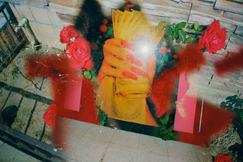 © Deb Leal - "Poderosa", Lynwood, CA. Collage with Color Negative Photographs, 2025.