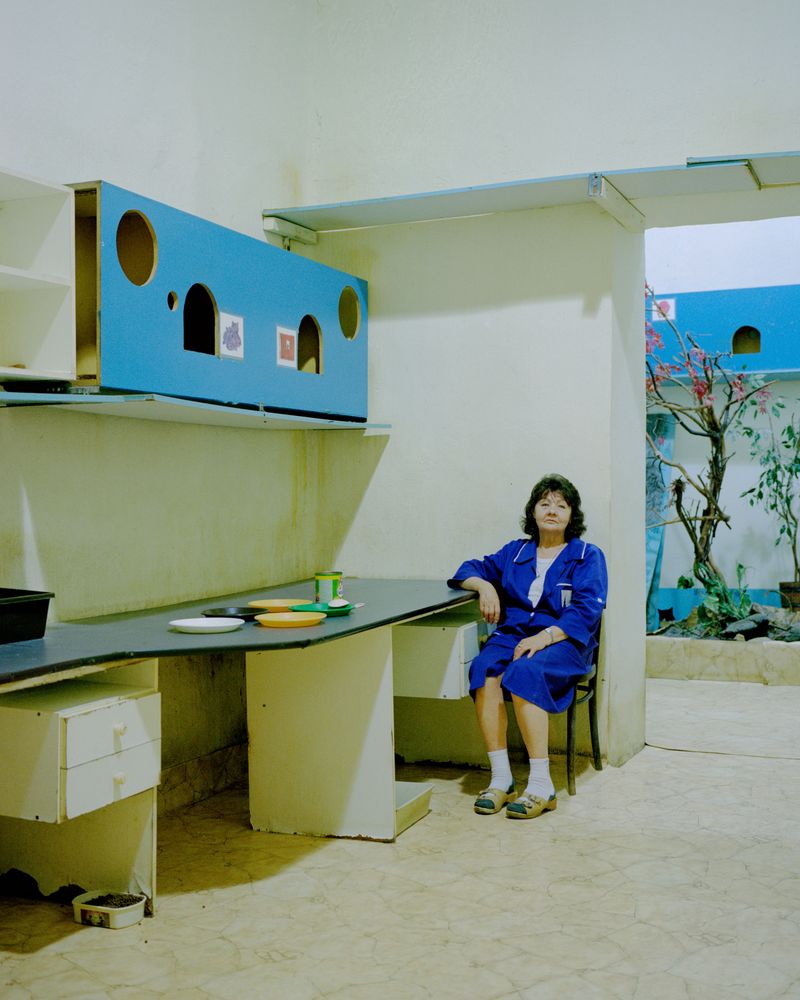 © Jacek Fota - Celina Gorecka, guardian of the cats residing at the Palace basement