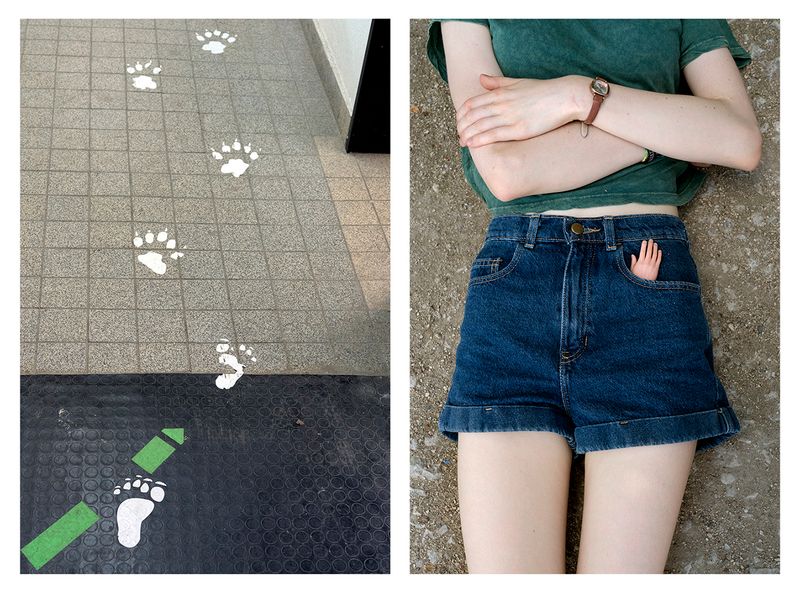 © Ute Behrend - Footprints and Paw prints & Little plastic hand
