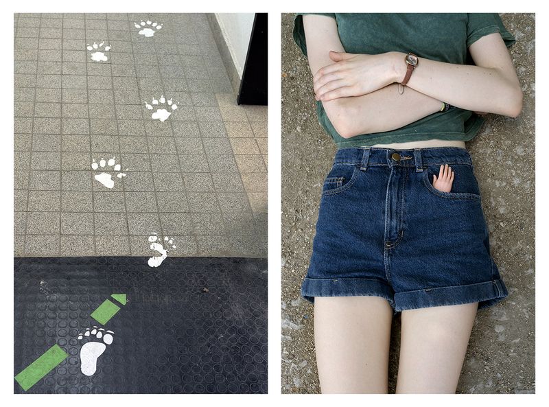 © Ute Behrend - Footprints and Paw prints & Little plastic hand