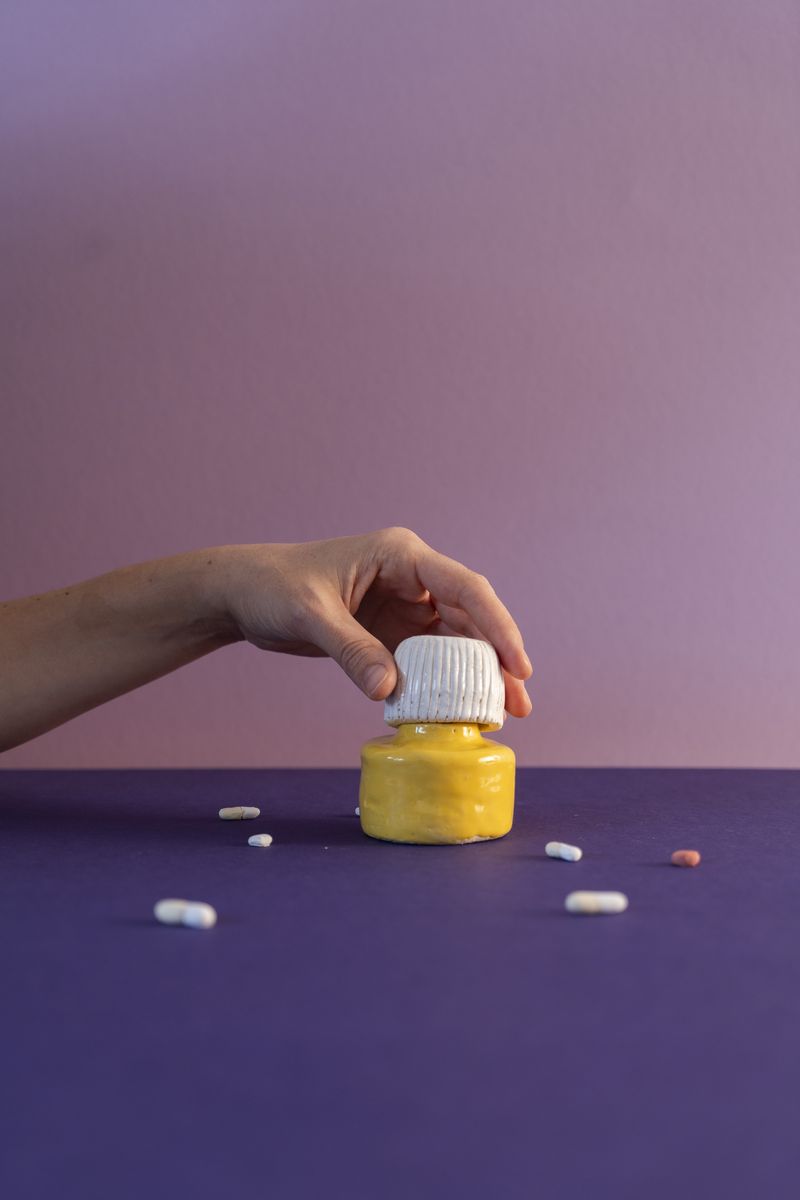 © Justina Leston - “The remedy” from the “Glossary” series. Glazed ceramic.