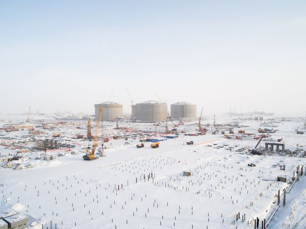 © charles xelot - Gas factory under construction in Sabetta.